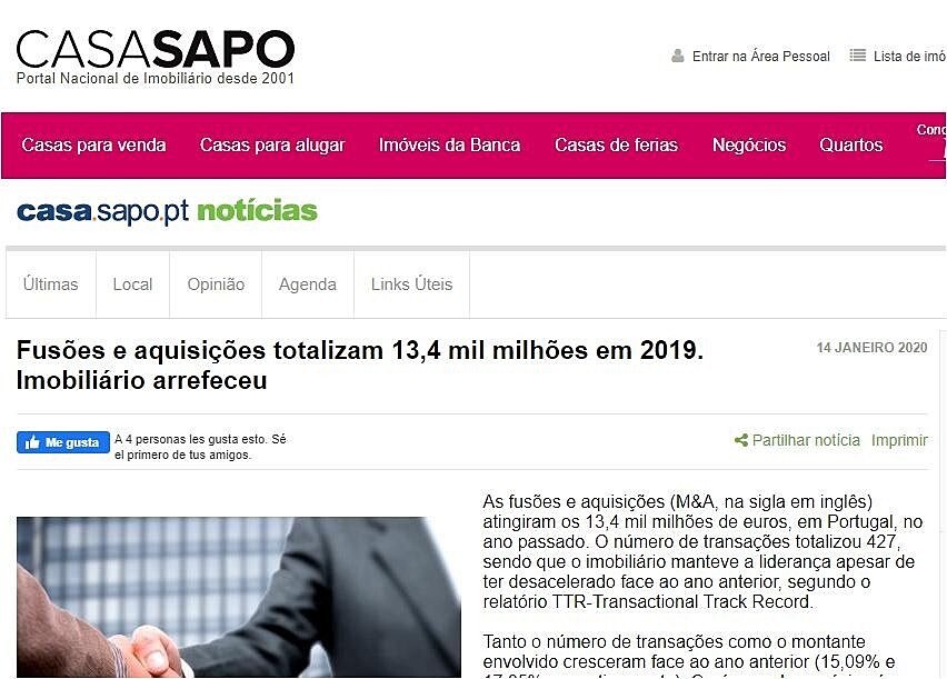 Fuses e aquisies totalizam 13,4 mil milhes em 2019. Imobilirio arrefeceu